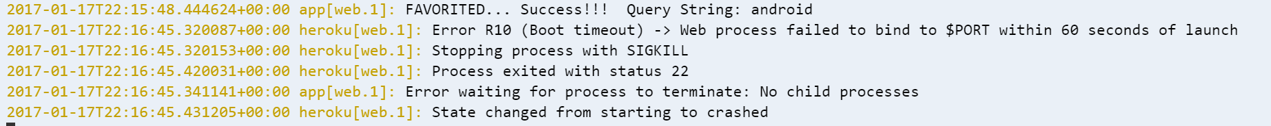 heroku crash