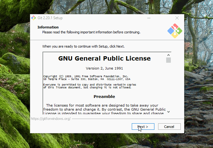 windows git setup