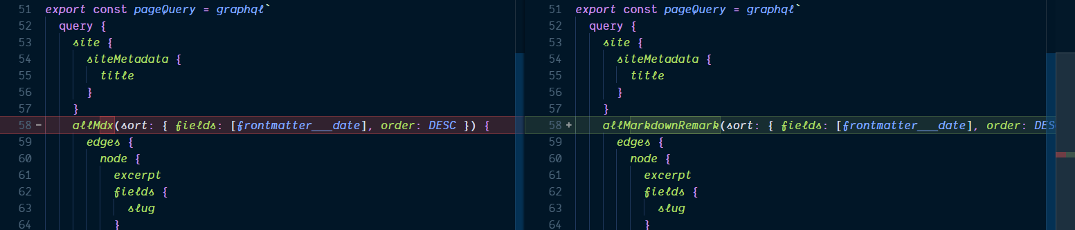 index page query